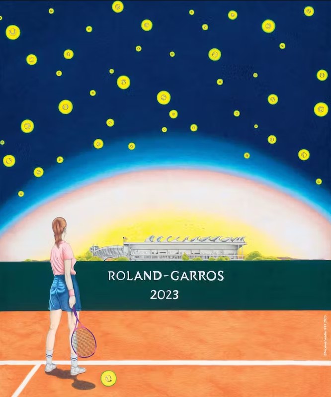 Roland-Garros Poster — Maxime Verdier